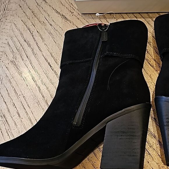 Black waterproof suede ankle boot size 8 NWT Blondo - Picture 6 of 13